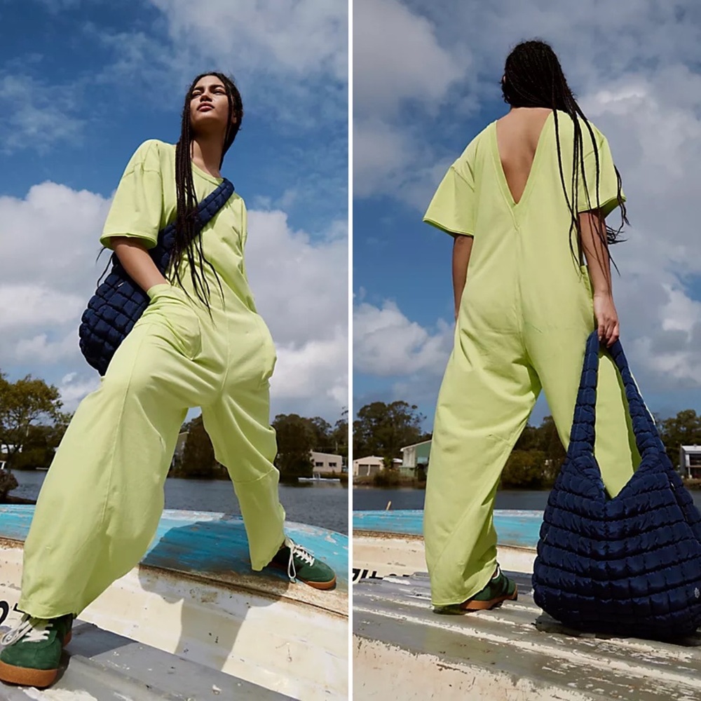 Free People Hot Shot Tee Onesie Limeade
NWT
Size small